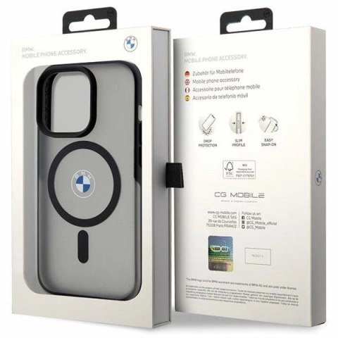 Etui BMW Signature MagSafe na iPhone 14 Pro Max - czarne