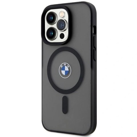 Etui BMW Signature MagSafe na iPhone 14 Pro - czarne