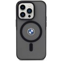Etui BMW Signature MagSafe na iPhone 14 Pro - czarne