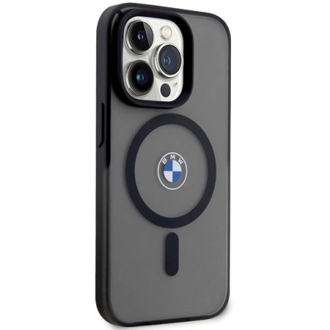 Etui BMW Signature MagSafe na iPhone 14 Pro - czarne