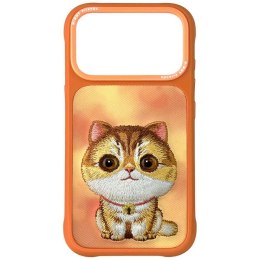 Etui Nimmy Big Eyed Pet 2.0 Cat na iPhone 17 Pro Max - pomarańczowe