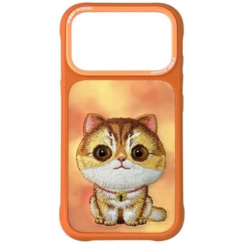 Etui Nimmy Big Eyed Pet 2.0 Cat na iPhone 17 Pro Max - pomarańczowe