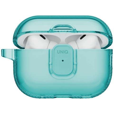 Etui UNIQ Glase Pro na AirPods Pro 3 Lock Case - przezroczysto-niebieski