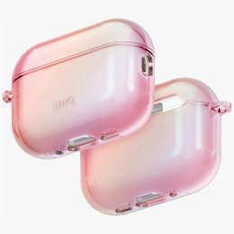 Etui UNIQ Iridescia Hang Case na AirPods Pro 3 - przezroczysto-różowe