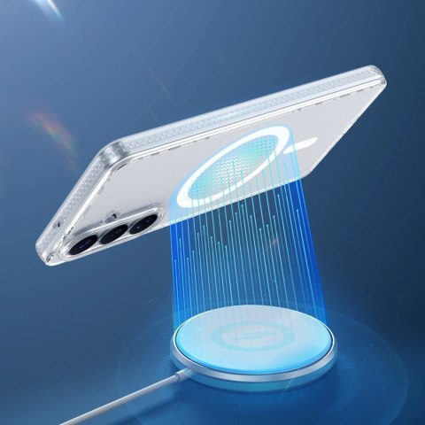 Etui Dux Ducis Clin Mag kompatybilne z MagSafe na Samsung Galaxy S26 - przezroczyste
