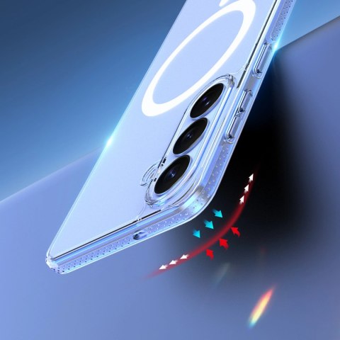 Etui Dux Ducis Clin Mag kompatybilne z MagSafe na Samsung Galaxy S26 - przezroczyste