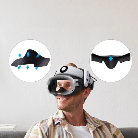 Interfejs twarzowy BoboVR F3 do Meta Quest 3 - czarny