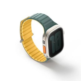 Pasek magnetyczny UNIQ Revix Evo na Apple Watch 42 / 44 / 45 / 49 mm - zielono-żółty