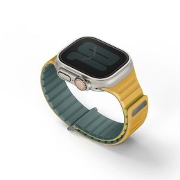 Pasek magnetyczny UNIQ Revix Evo na Apple Watch 42 / 44 / 45 / 49 mm - zielono-żółty