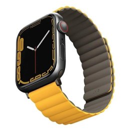 Pasek magnetyczny UNIQ Revix na Apple Watch 42 / 44 / 45 / 49 mm - szaro-żółty