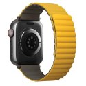 Pasek magnetyczny UNIQ Revix na Apple Watch 42 / 44 / 45 / 49 mm - szaro-żółty