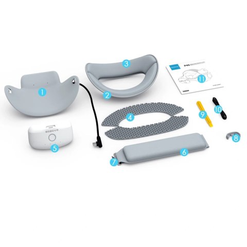 Pasek na głowę z baterią BoboVR P4S do PICO 4 Ultra i Ultra Enterprise - szary