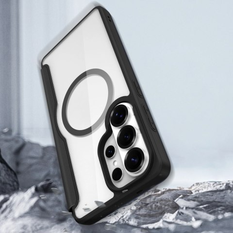 Etui Dux Ducis Skin X Pro z portfelem kompatybilne z MagSafe na Samsung Galaxy S26 Ultra - czarne