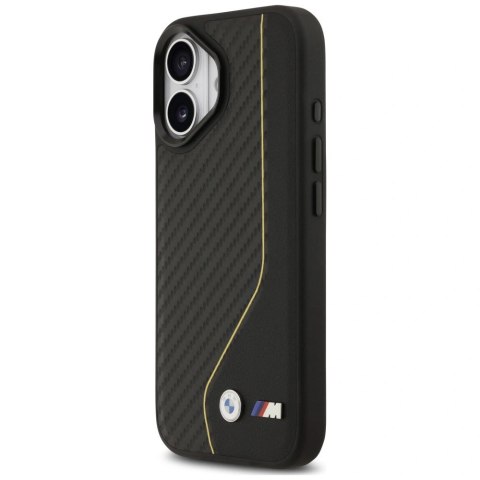 Etui BMW M Carbon Line & Logo MagSafe na iPhone 17 - żółte