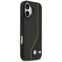 Etui BMW M Carbon Line & Logo MagSafe na iPhone 17 - żółte