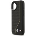 Etui BMW M Carbon Line & Logo MagSafe na iPhone 17 - żółte