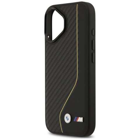 Etui BMW M Carbon Line & Logo MagSafe na iPhone 17 - żółte