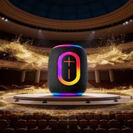 Głośnik bezprzewodowy Dudao Y22 podświetlany RGB Bluetooth 5.3 - czarny