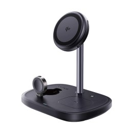 Ładowarka indukcyjna Baseus EnerFill FS41 3w1 z chłodzeniem z wtyczką EU 45W i kablem USB-C do USB-C - czarna