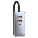 Ładowarka samochodowa Baseus Share Together 120W wieloportowa 2x USB-A + 2x USB-C - szara