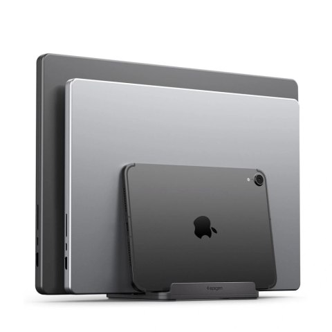 Organizer biurkowy Spigen LD208S4 na laptopy, tablety, smartfony, klawiatury - szary
