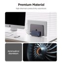 Organizer biurkowy Spigen LD208S4 na laptopy, tablety, smartfony, klawiatury - szary