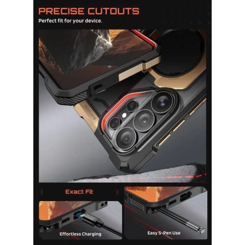 Etui Supcase UB Grip Mag MagSafe na Samsung Galaxy S26 Ultra - czarno-brązowe