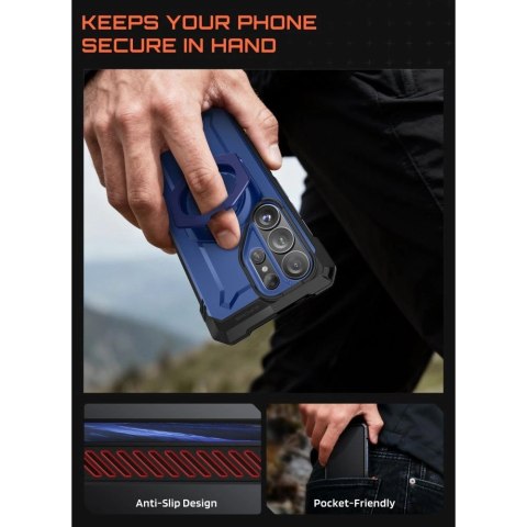 Etui Supcase UB Grip Mag MagSafe na Samsung Galaxy S26 - granatowo-czarne