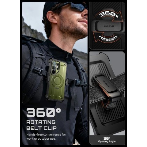 Etui Supcase Unicorn Beetle Pro Mag MagSafe 2-Set na Samsung Galaxy S26 Ultra - zielono-czarne