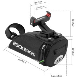 Torba rowerowa Rockbros C28BK pod siodełko - czarna