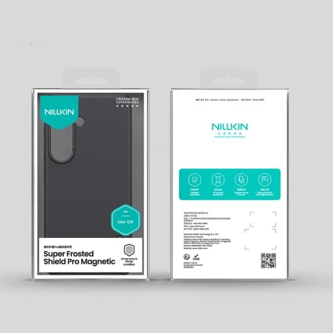 Etui Nillkin Super Frosted Shield Pro Magnetic kompatybilne z MagSafe na Samsung Galaxy S26 - czarne