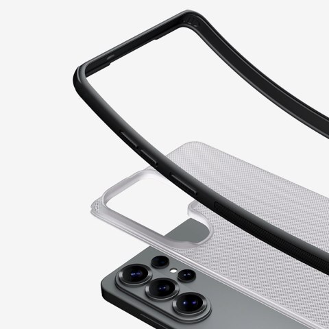 Etui Nillkin Super Frosted Shield Pro Magnetic kompatybilne z MagSafe na Samsung Galaxy S26 - półprzezroczysto-czarne