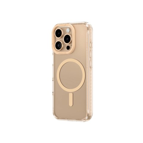 Etui silikonowe AMAZINGTHING Titan Pro Mag Case z pierścieniem magnetycznym do iPhone 16 Pro Max - różowe złoto