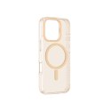 Etui silikonowe AMAZINGTHING Titan Pro Mag Case z pierścieniem magnetycznym do iPhone 16 Pro Max - różowe złoto