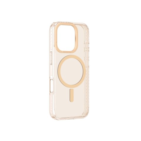 Etui silikonowe AMAZINGTHING Titan Pro Mag Case z pierścieniem magnetycznym do iPhone 16 Pro Max - różowe złoto