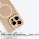 Etui silikonowe AMAZINGTHING Titan Pro Mag Case z pierścieniem magnetycznym do iPhone 16 Pro Max - różowe złoto