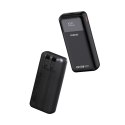 Powerbank Dudao K15Pro 20000mAh 22.5W PD USB-C / USB-A / wbudowane kable Lightning i USB-C - czarny
