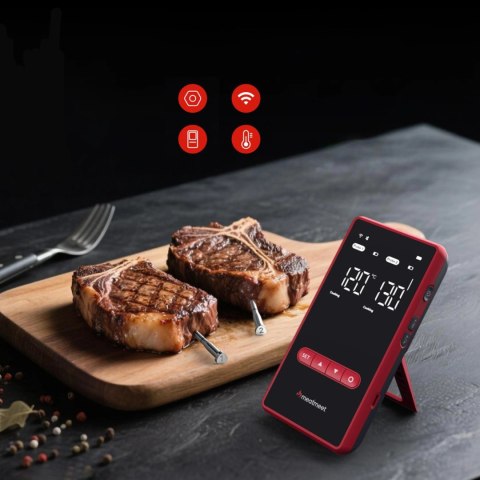 Termometr kuchenny Meatmeet X Pro z aplikacją Bluetooth/WiFi do grilla piekarnika wędzarni - czarny
