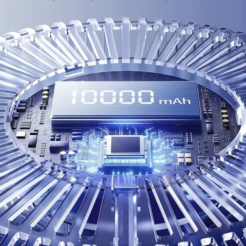 Dudao K6Pro uniwersalny powerbank 10000mAh z kablem USB USB Typ C Lightning - biały (K6Pro-white)