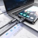 Kabel Choetech XCC-1068 PD 60 W USB-C - USB-C z wyświetlaczem 1.2 m - czarny
