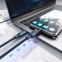 Kabel Choetech XCC-1068 PD 60 W USB-C - USB-C z wyświetlaczem 1.2 m - niebieski