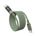 Kabel Choetech XCC-1068 PD 60 W USB-C - USB-C z wyświetlaczem 1.2 m - zielony