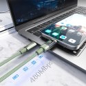 Kabel Choetech XCC-1068 PD 60 W USB-C - USB-C z wyświetlaczem 1.2 m - zielony