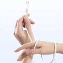 Kabel Dudao L25SC 60 W USB-C - USB-C z miękkim silikonowym oplotem 1 m - biały