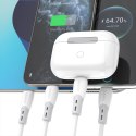 Kabel Dudao L25SC 60 W USB-C - USB-C z miękkim silikonowym oplotem 2 m - biały