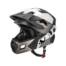 Kask rowerowy Rockbros TS-61 10110061006 dziecięcy z odpinaną szczęką rozmiar M (54-57) - szary