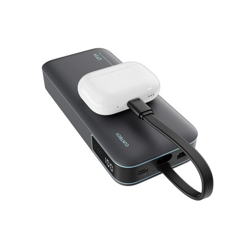 Powerbank Cuktech LPB200N 40W 20000mAh ze zintegrowanym kablem - szary