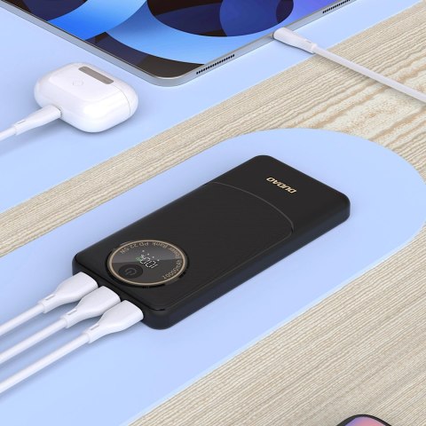Powerbank Dudao K12Pro 22,5W PD 20000mAh USB-A, USB-C - czarny
