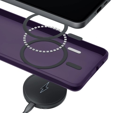 Etui 3mk Smoke MagCase na iPhone 16 Pro Max - fioletowe-półprzezroczyste