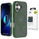 Etui 3mk Smoke MagCase na iPhone 16 - zielone-półprzezroczyste